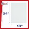 18 X 24 Inch Professional Art Canvas Board Panels 12 Pack - 8 Ounce Heavyweight Cotton Acid Free Canvases for Painting Acrylics and Watercolor (1 Case of 12 Single Canvas Painting Panels)